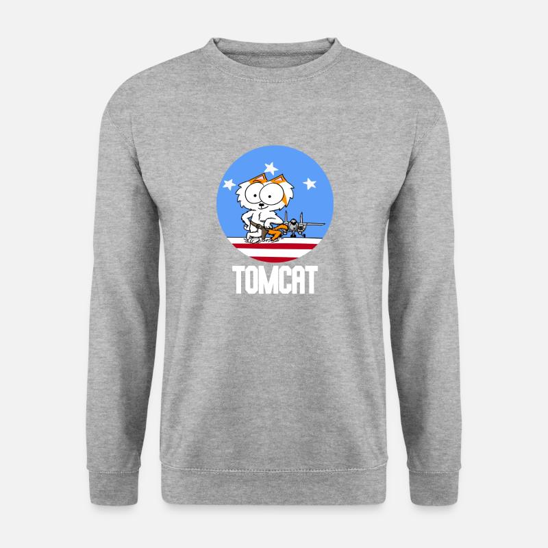 Tomcat - Unisex Pullover - Weißgrau meliert