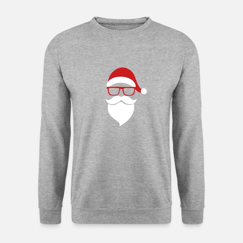 Weihnachten Nikolaus Winter - Unisex Pullover - Weißgrau meliert