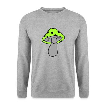 Champignon - Sweat-shirt Unisexe - gris chiné - Devant - Alina (178cm) & Michal (187cm)