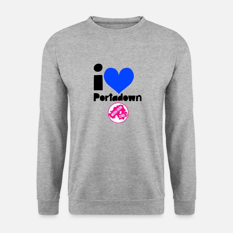 Portadown - Unisex Pullover - Weißgrau meliert