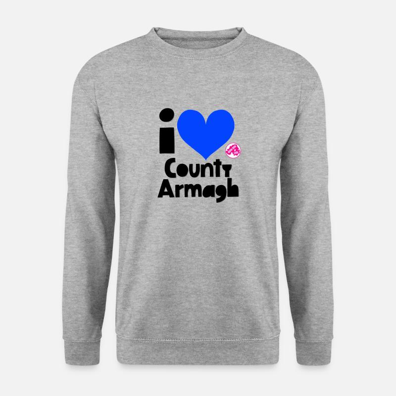 Grafschaft Armagh - Unisex Pullover - Weißgrau meliert