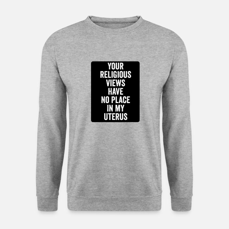 Frauenrechte - Unisex Pullover - Weißgrau meliert