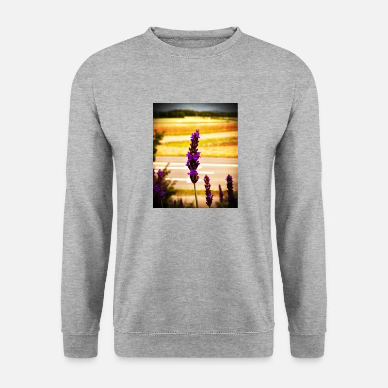 Lavender - Unisex Pullover - Weißgrau meliert