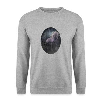 Lorsque la fin est proche, commencez les rêves - Sweat-shirt Unisexe - gris chiné - Devant - Alina (178cm) & Michal (187cm)