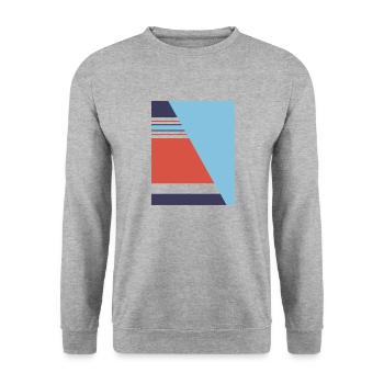 England 1990 Football - Unisex Sweatshirt - salt & pepper - Front - Alina (178cm) & Michal (187cm)