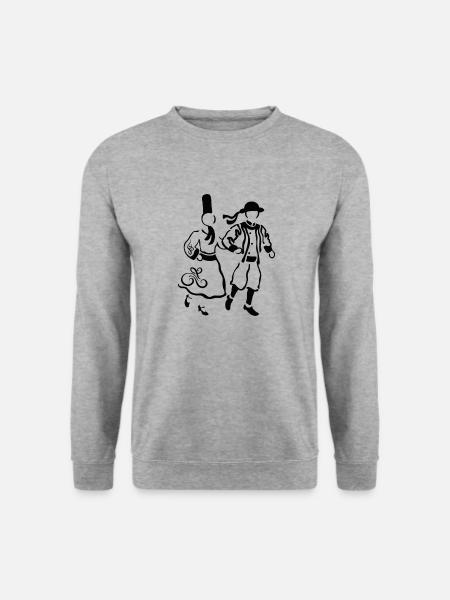 Breizh - Unisex Pullover - Weißgrau meliert