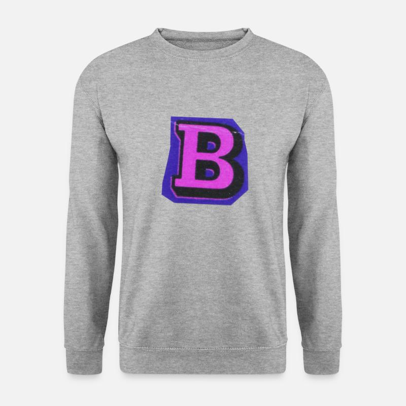 Typography Letter B - Unisex Sweatshirt - salt & pepper