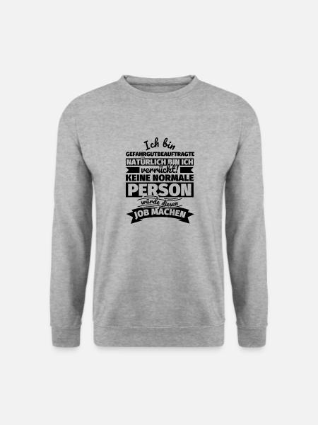 Gefahrgutbeauftragte Geschenke - Unisex Pullover - Weißgrau meliert