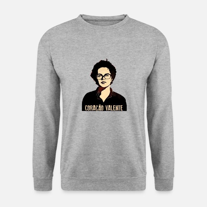 Dilma Coração Valente - Sweat-shirt Unisexe - gris chiné