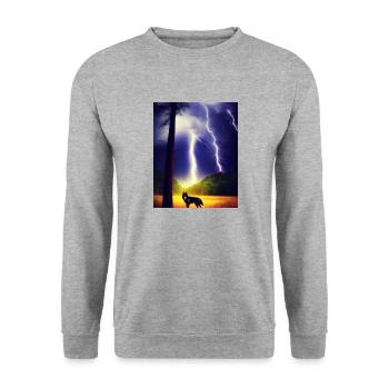 A8E4BB66 A60A 4361 AB9C 502A38FE8CD4 - Unisex Sweatshirt - salt & pepper - Front - Alina (178cm) & Michal (187cm)