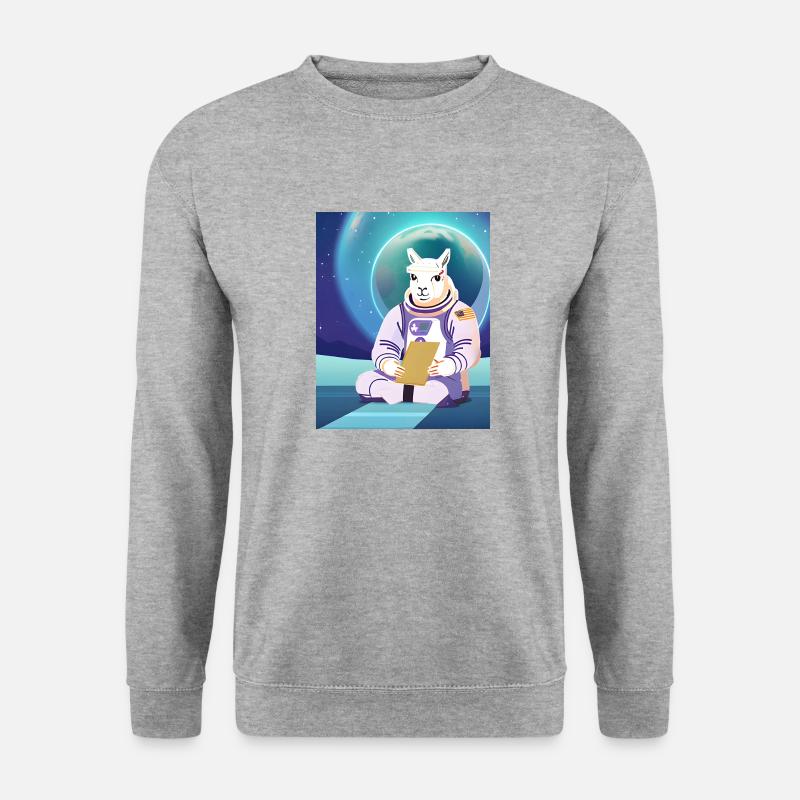 Lama Space - Unisex Sweatshirt - salt & pepper
