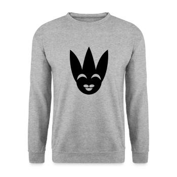 clown - Unisex Sweatshirt - salt & pepper - Front - Alina (178cm) & Michal (187cm)