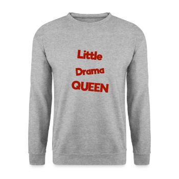 Baby Sayings - Unisex Sweatshirt - salt & pepper - Front - Alina (178cm) & Michal (187cm)