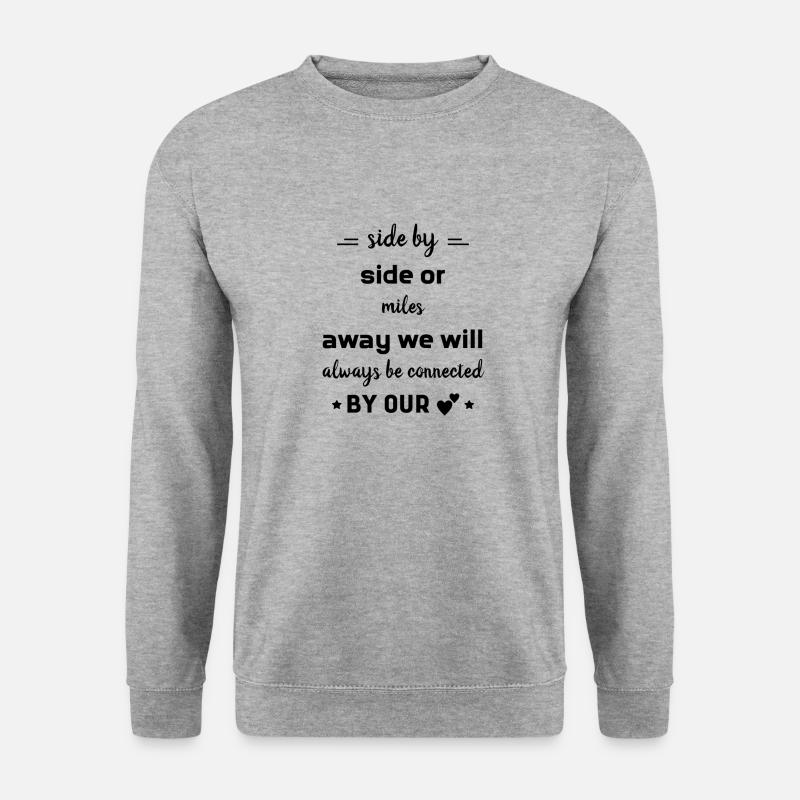BESTE FREUNDE - Unisex Pullover - Weißgrau meliert