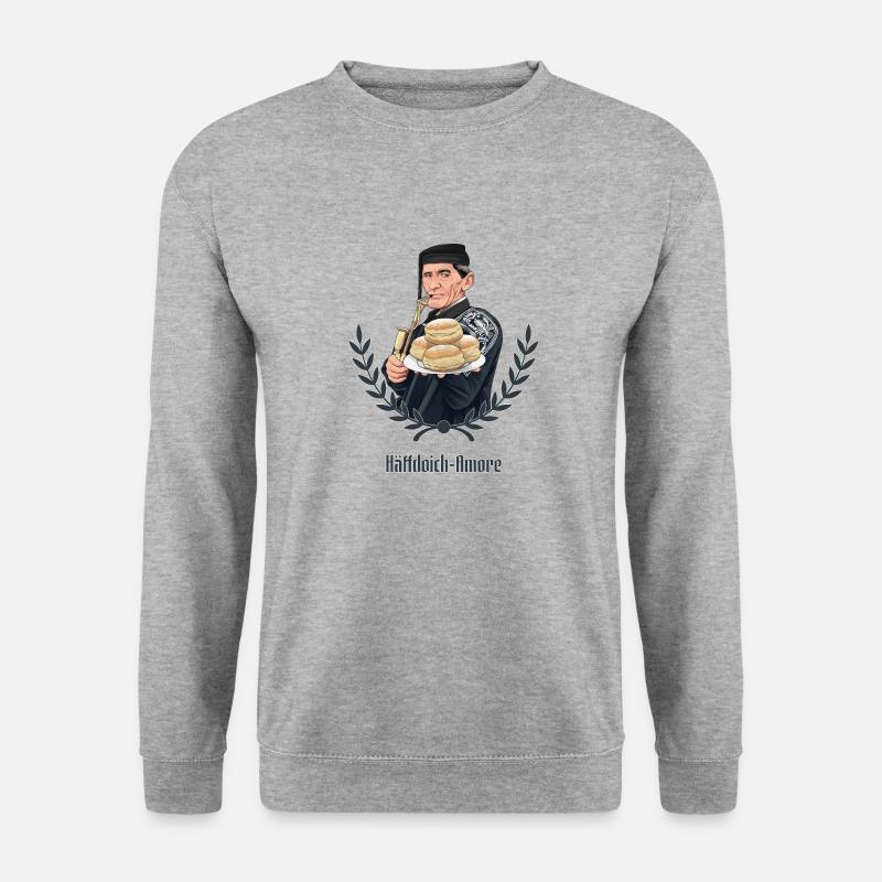 Rieser Grantler // Illustration - Unisex Pullover - Weißgrau meliert