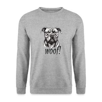 Trame - Sweat-shirt Unisexe - gris chiné - Devant - Alina (178cm) & Michal (187cm)