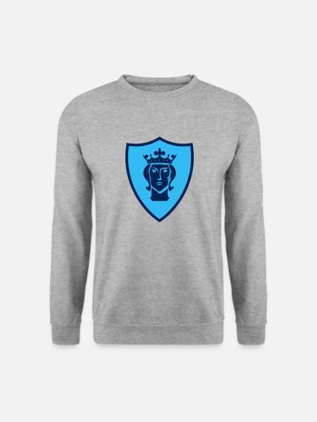 Stockholms Stolthet - Unisextröja - vitgråmelerad