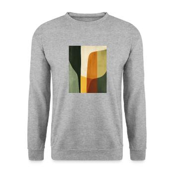 Poster Minimalist Geo 1 - Unisex Sweatshirt - salt & pepper - Front - Alina (178cm) & Michal (187cm)