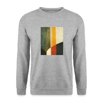Poster Minimalist Geo - Unisex Sweatshirt - salt & pepper - Front - Alina (178cm) & Michal (187cm)