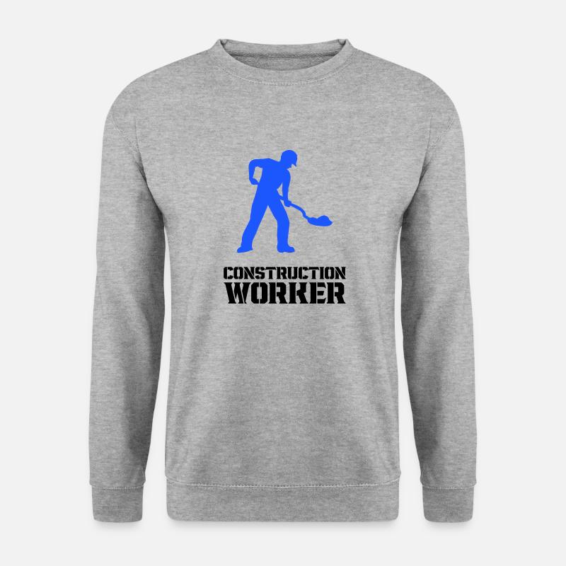Ouvrier du bâtiment Ouvrier de chantier - Sweat-shirt Unisexe - gris chiné