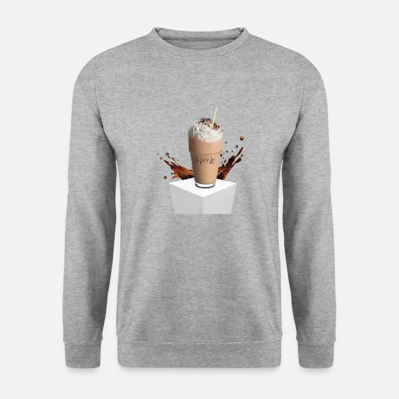 love kakao - Unisex Pullover - Weißgrau meliert
