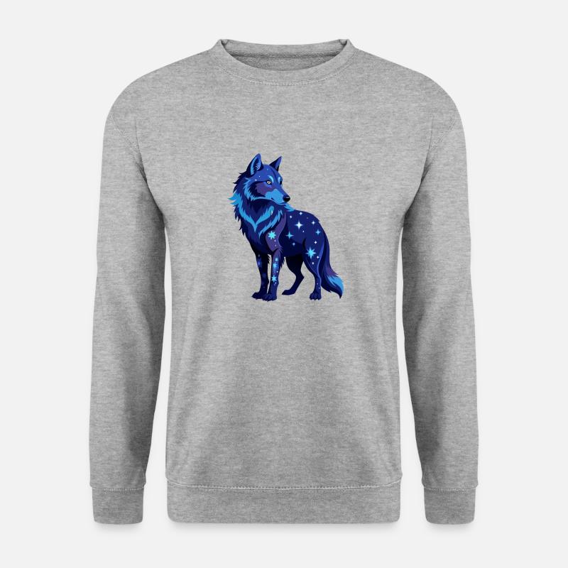 Galactic Wolf - Unisex Sweatshirt - salt & pepper