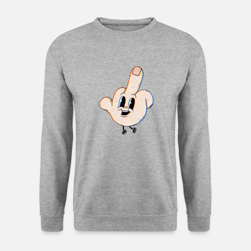 dancefly middle finger - Unisex Sweatshirt - salt & pepper