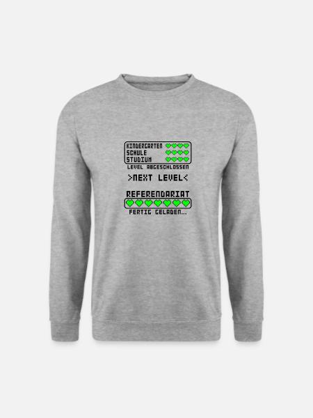 Referendariat Lehrer Lehramt Abschluss bestanden - Unisex Pullover - Weißgrau meliert