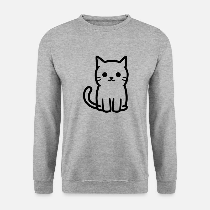 cat - Unisex Sweatshirt - salt & pepper