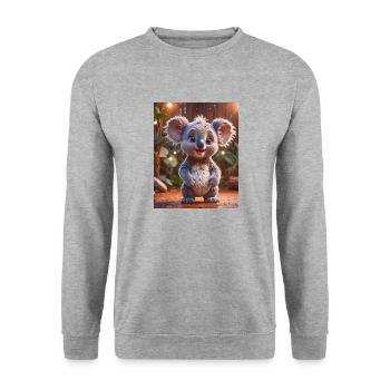 animal australien super mignon Down Under koala bear - Sweat-shirt Unisexe - gris chiné - Devant - Alina (178cm) & Michal (187cm)