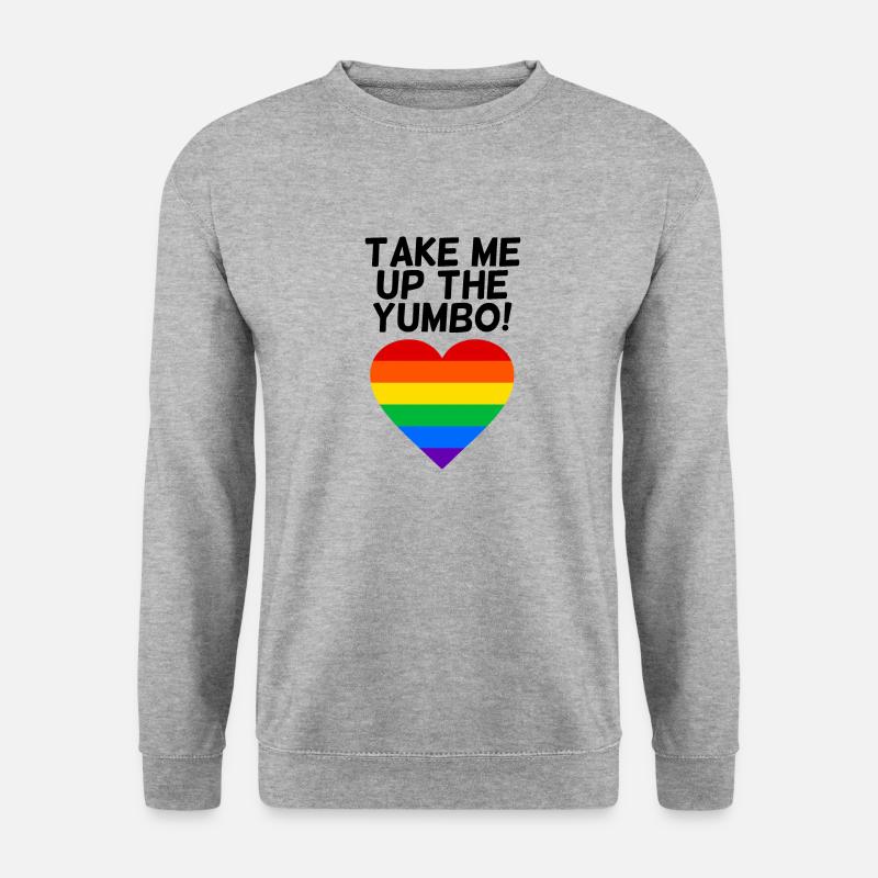 Yumbo-Zentrum - Unisex Pullover - Weißgrau meliert