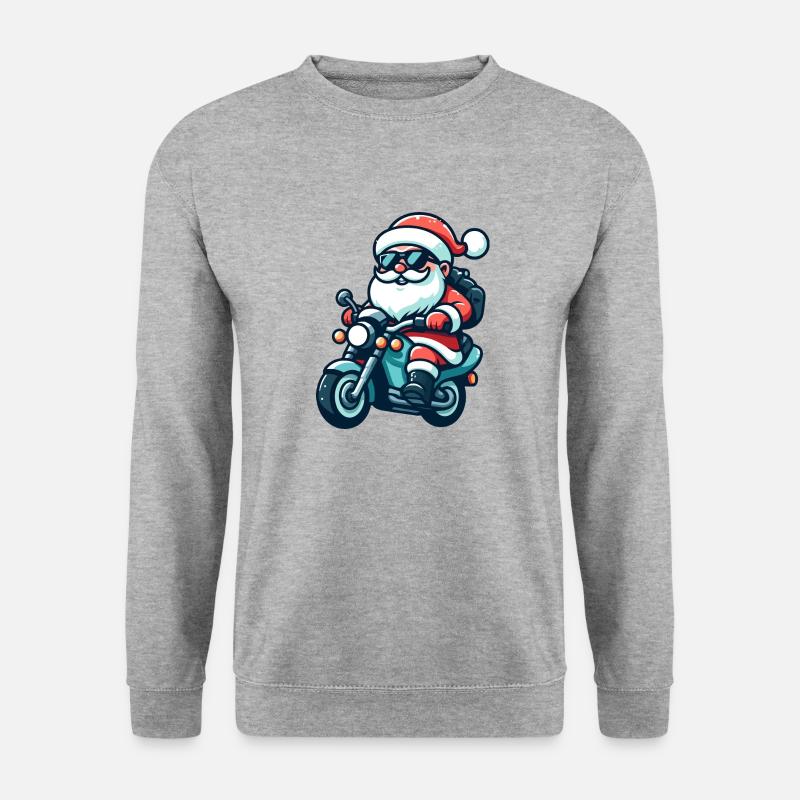 Santa Claus Biker - Unisex Sweatshirt - salt & pepper