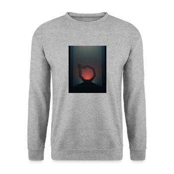 CETTTEC Hoodie - Unisex Pullover - Weißgrau meliert - Vorne - Alina (178cm) & Michal (187cm)
