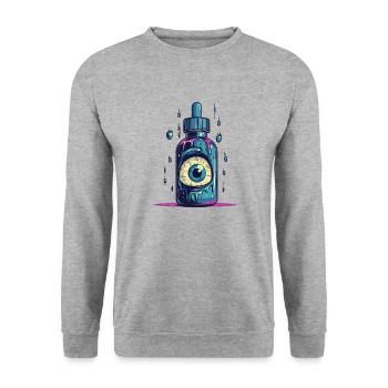 Seer Essence - Unisex Sweatshirt - salt & pepper - Front - Alina (178cm) & Michal (187cm)