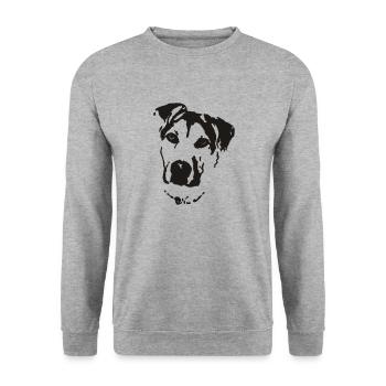 rumo - Unisex Pullover - Weißgrau meliert - Vorne - Alina (178cm) & Michal (187cm)