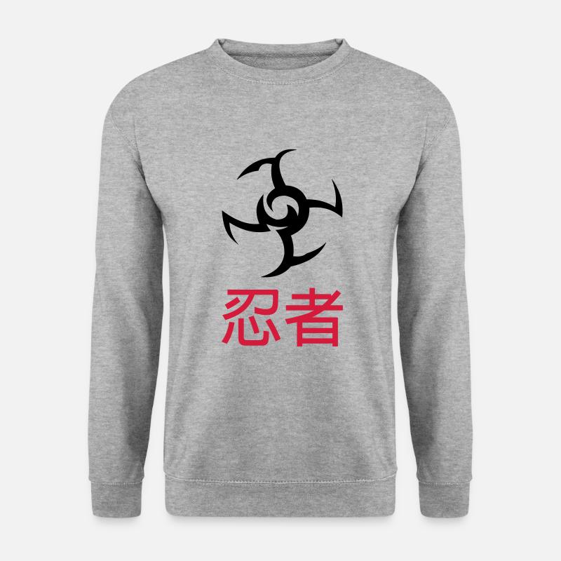 Ninja - Unisex Pullover - Weißgrau meliert