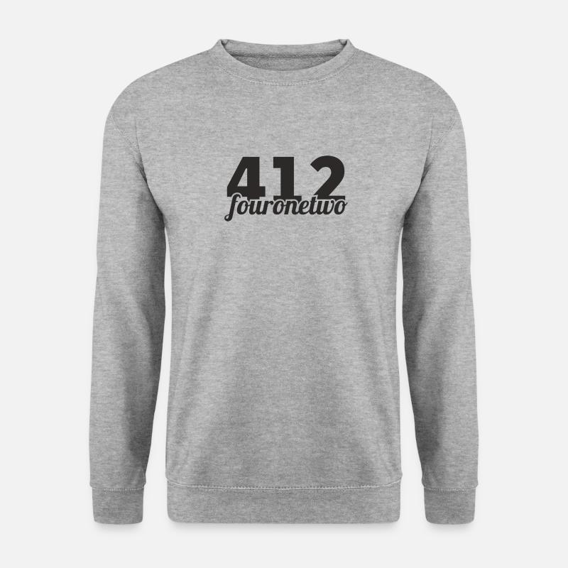 Pittsburgh 412 black - Unisex Pullover - Weißgrau meliert