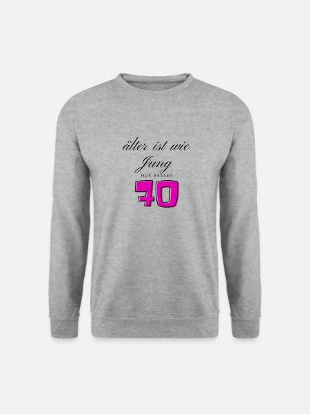 70th Birthday - Unisex Sweatshirt - salt & pepper