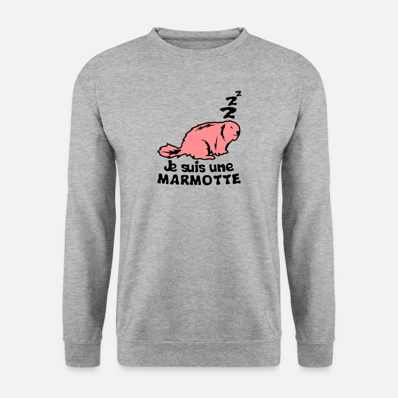 I'm an animal marmot term - Unisex Sweatshirt - salt & pepper