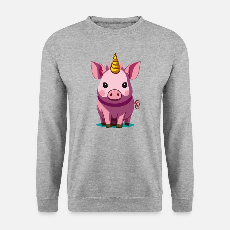 Adler - Unisex Pullover - Weißgrau meliert