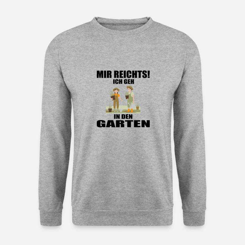 Garten - Unisex Pullover - Weißgrau meliert