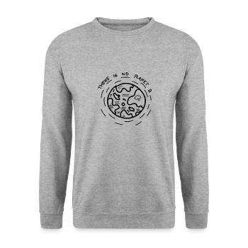 Il n'y a pas de planète B - Sweat-shirt Unisexe - gris chiné - Devant - Alina (178cm) & Michal (187cm)