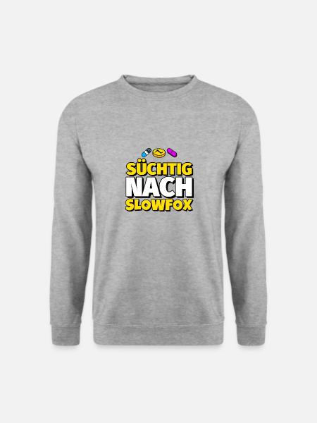 Slowfox Tanz lustig Geschenk - Unisex Pullover - Weißgrau meliert