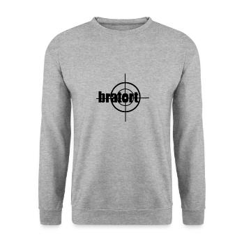 Kochen Küche Koch Restaurant - Unisex Pullover - Weißgrau meliert - Vorne - Alina (178cm) & Michal (187cm)