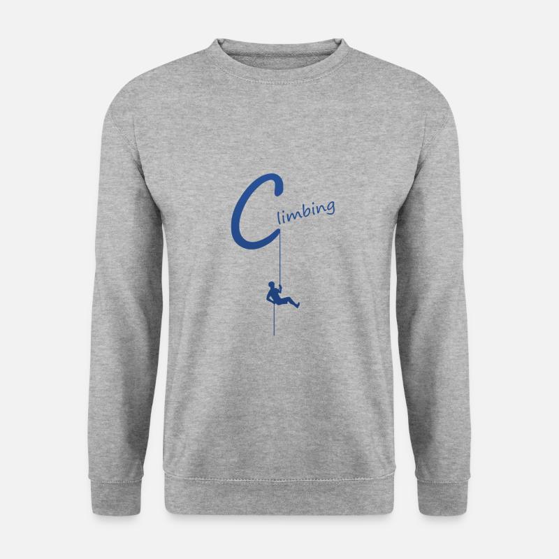 climbing - Unisex Pullover - Weißgrau meliert
