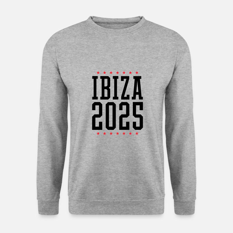 Ibiza 2025 - Unisex Pullover - Weißgrau meliert