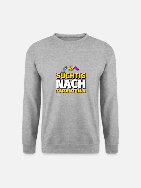 Tarantella Tanz lustig Geschenk - Unisex Pullover - Weißgrau meliert