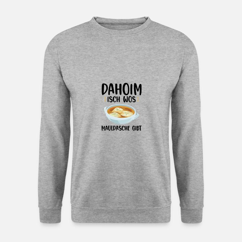 Maultaschen - Unisex Pullover - Weißgrau meliert