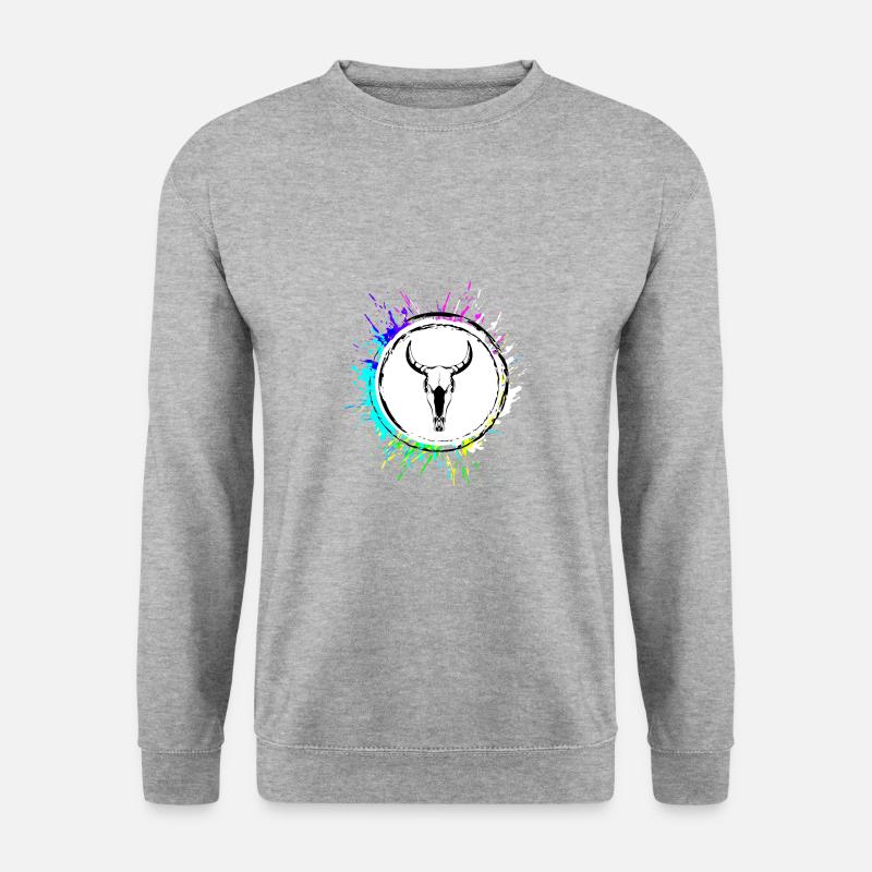 Cow Bull Skull - Unisex Sweatshirt - salt & pepper
