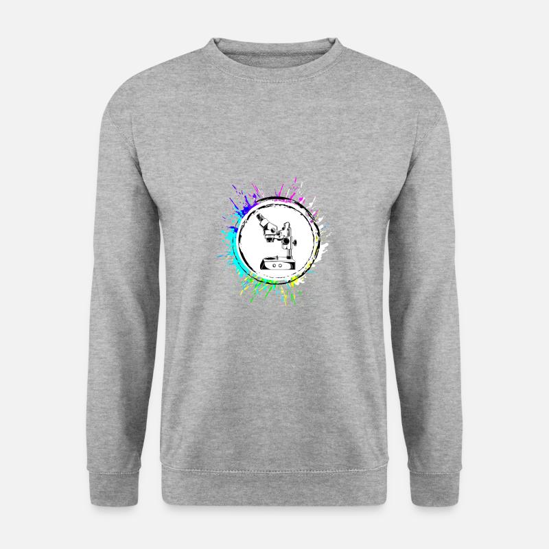 Microscope Icon Icon - Unisex Sweatshirt - salt & pepper